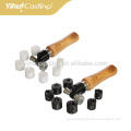 Ring hoder with wooden handle for stone setting jewelry tools for stone inlay